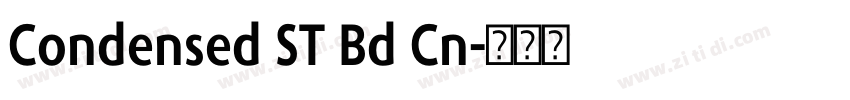 Condensed ST Bd Cn字体转换 Condensed ST Bd Cn字体转换